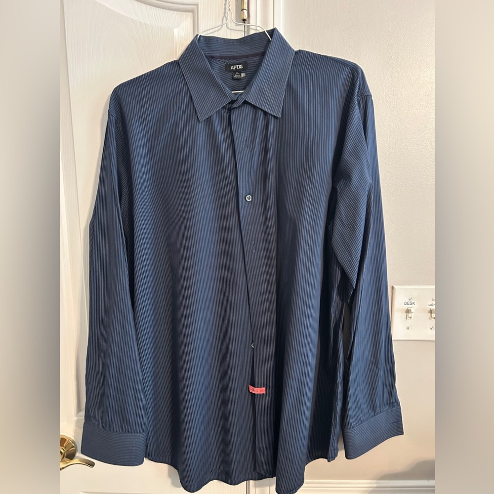 Blue Striped Dress Shirt